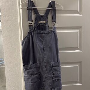 Free People Denim Overall Dress